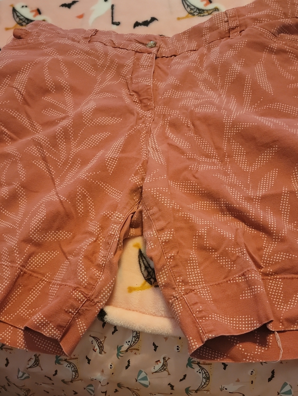 croft & barrow Coral-Pink Printed Women's Shorts